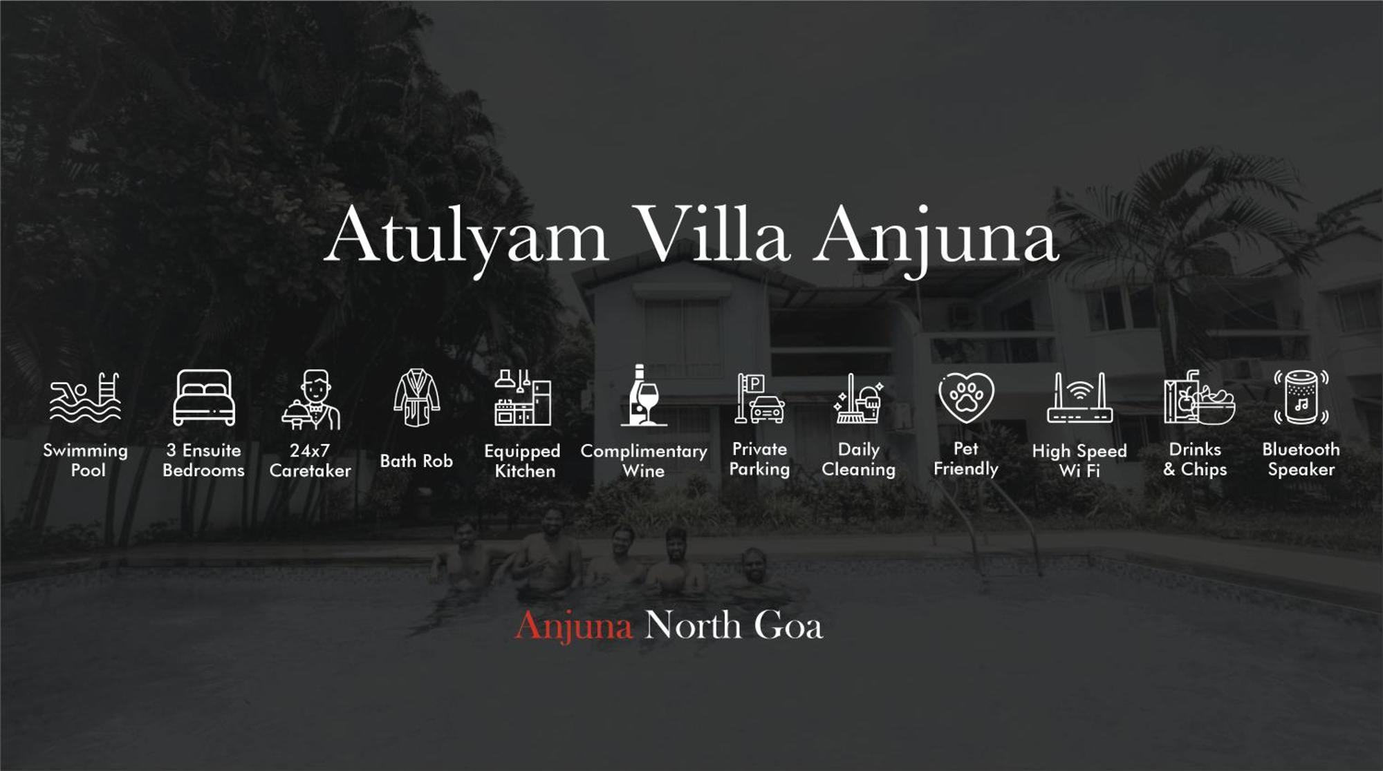 Atulyam Villa- アンジュナ エクステリア 写真